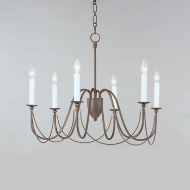 Maxim Lighting Plumette 6-Light Chandelier Chestnut Bronze