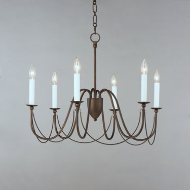 Maxim Lighting Plumette 6-Light Chandelier Chestnut Bronze