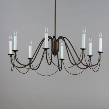 Maxim Lighting Plumette 8-Light Chandelier Chestnut Bronze