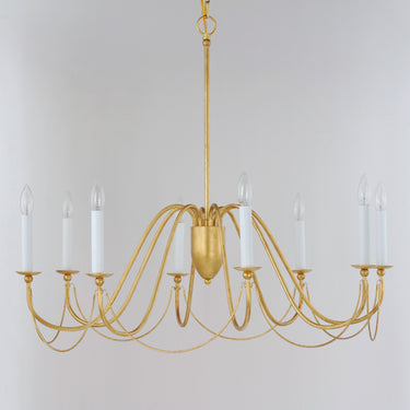 Maxim Lighting Plumette 8-Light Chandelier Gold Leaf