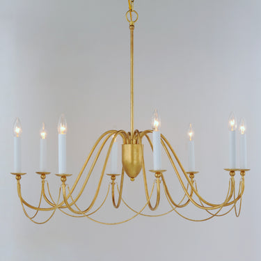 Maxim Lighting Plumette 8-Light Chandelier Gold Leaf