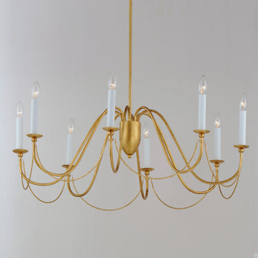 Maxim Lighting Plumette 8-Light Chandelier Gold Leaf