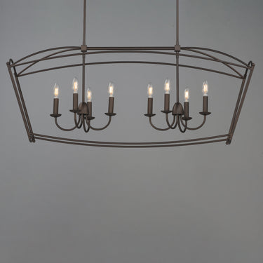 Maxim Lighting Plumette 8-Light Linear Pendant Chestnut Bronze