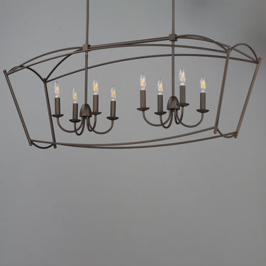 Maxim Lighting Plumette 8-Light Linear Pendant Chestnut Bronze