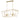 Maxim Lighting Plumette 8-Light Linear Pendant Gold Leaf