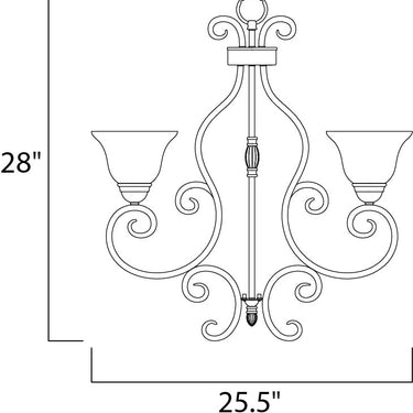 Maxim Lighting Manor 5-Light Chandelier Oil Rubbed Bronze