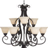 Maxim Lighting Manor 9-Light Chandelier Oil Rubbed Bronze