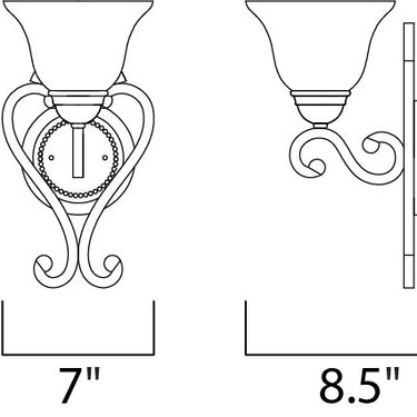Maxim Lighting Manor Wall Sconce Oil Rubbed Bronze
