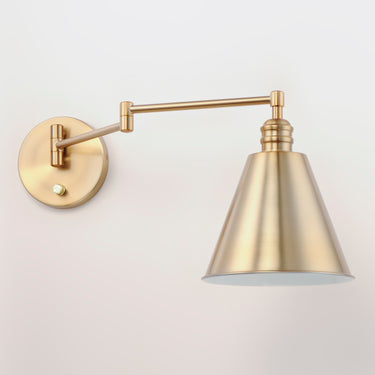 Maxim Lighting Library Wall Sconce Horizontal Swing Arm Heritage
