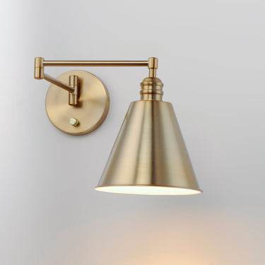 Maxim Lighting Library Wall Sconce Horizontal Swing Arm Heritage