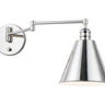 Maxim Lighting Library Wall Sconce Horizontal Swing Arm Polished Nickel