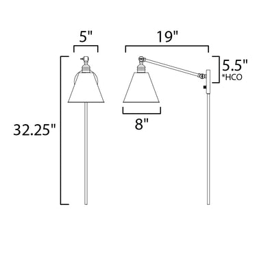 Maxim Lighting Library Wall Sconce Black