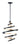 Twister Multi Light Pendant by Maxim - 12236BKGLD