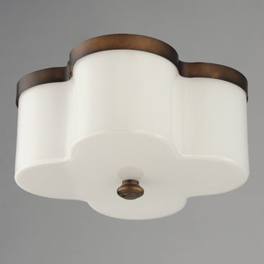 Maxim Lighting Clover 2-Light Flush Mount Antique Bronze