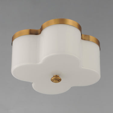 Maxim Lighting Clover 2-Light Flush Mount Natural Aged Brass