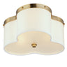 Maxim Lighting Clover 3-Light Flush Mount Satin Brass