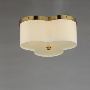 Maxim Lighting Clover 3-Light Flush Mount Satin Brass