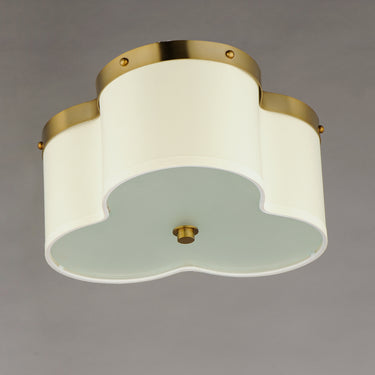Maxim Lighting Clover 3-Light Flush Mount Satin Brass
