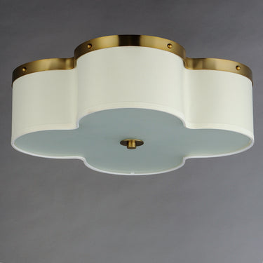 Maxim Lighting Clover 4-Light Flush Mount Satin Brass