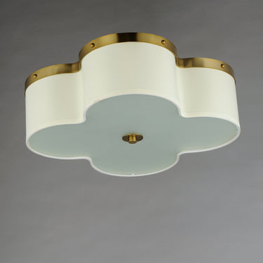 Maxim Lighting Clover 4-Light Flush Mount Satin Brass