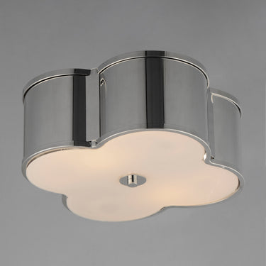 Maxim Lighting Clover 2-Light Flush Mount Polished Nickel