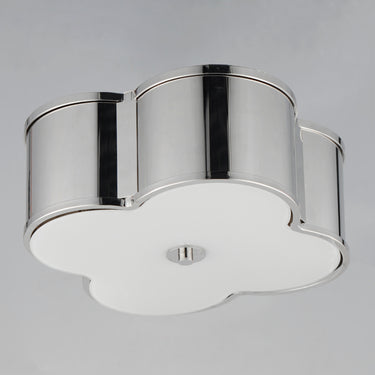 Maxim Lighting Clover 2-Light Flush Mount Polished Nickel