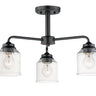 Maxim Lighting Acadia 3-Light Semi-Flush Mount/Chandelier Black