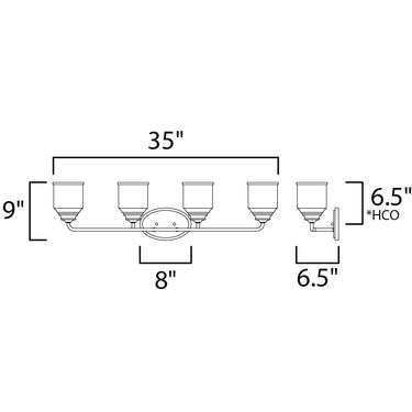 Maxim Lighting Acadia 4-Light Bath Vanity Satin Nickel