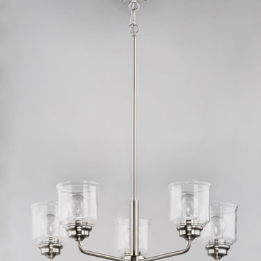 Maxim Lighting Acadia 5-Light Chandelier Satin Nickel