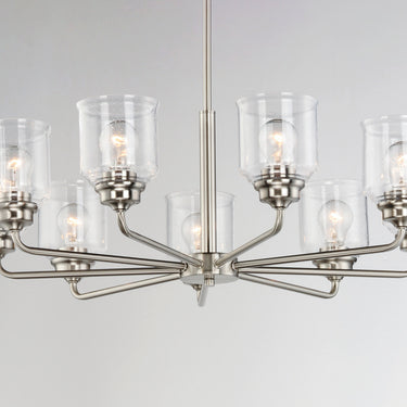 Maxim Lighting Acadia 8-Light Chandelier Satin Nickel