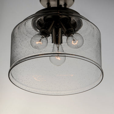Maxim Lighting Acadia 3-Light Semi-Flush Mount Black