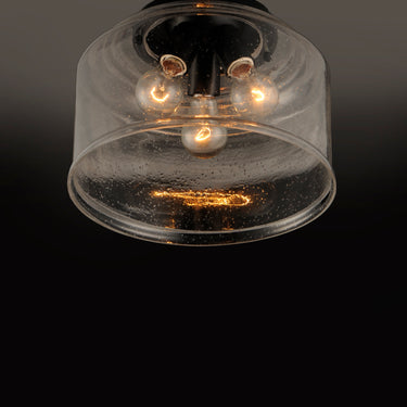 Maxim Lighting Acadia 3-Light Semi-Flush Mount Black