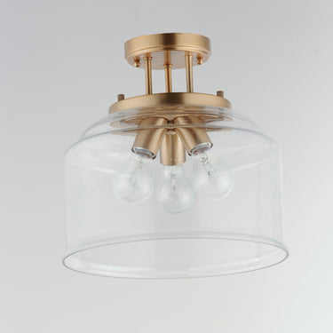 Maxim Lighting Acadia 3-Light Semi-Flush Mount Heritage