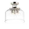 Maxim Lighting Acadia 3-Light Semi-Flush Mount Satin Nickel