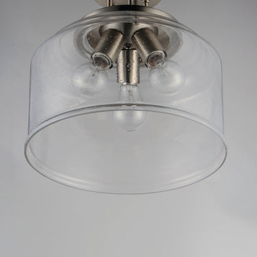 Maxim Lighting Acadia 3-Light Semi-Flush Mount Satin Nickel