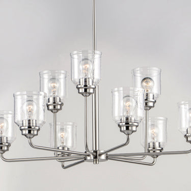 Maxim Lighting Acadia 9-Light Chandelier Satin Nickel