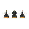 Maxim Lighting Dusk 3-Light Wall Sconce Black/Antique Brass