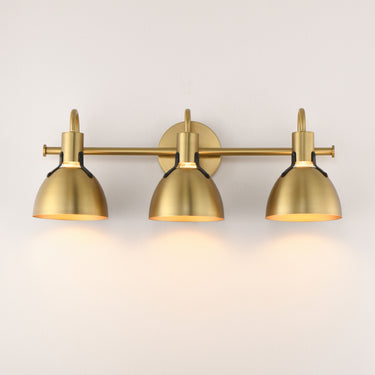 Maxim Lighting Dusk 3-Light Wall Sconce Satin Brass