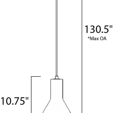 Maxim Lighting Crete LED Pendant Polished Chrome