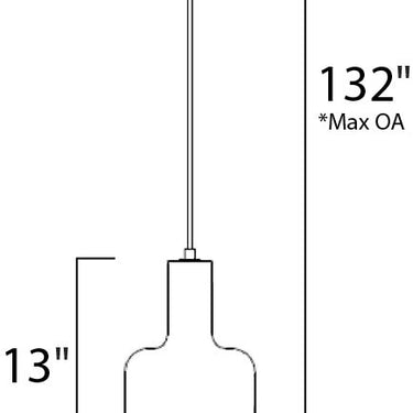 Maxim Lighting Crete LED Pendant Polished Chrome