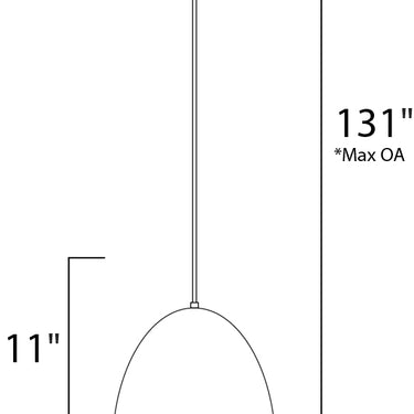 Maxim Lighting Crete LED Pendant Polished Chrome