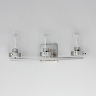 Maxim Lighting Pinn 3-Light Bath Vanity Satin Nickel