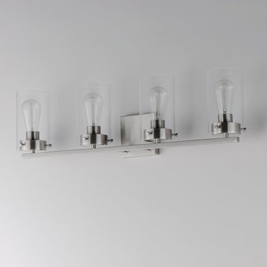Maxim Lighting Pinn 4-Light Bath Vanity Satin Nickel