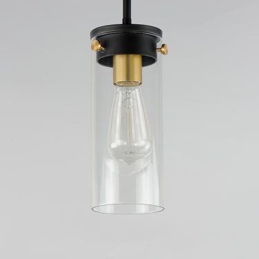 Maxim Lighting Pinn Mini Pendant Black/Satin Brass