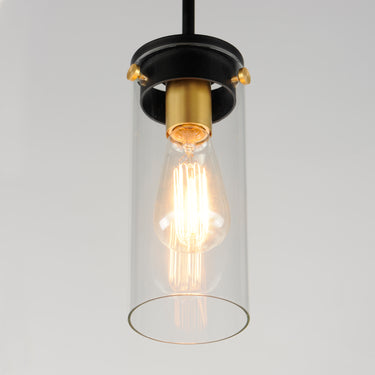 Maxim Lighting Pinn Mini Pendant Black/Satin Brass