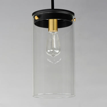 Maxim Lighting Pinn Large Pendant Black/Satin Brass
