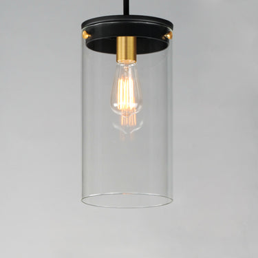 Maxim Lighting Pinn Large Pendant Black/Satin Brass