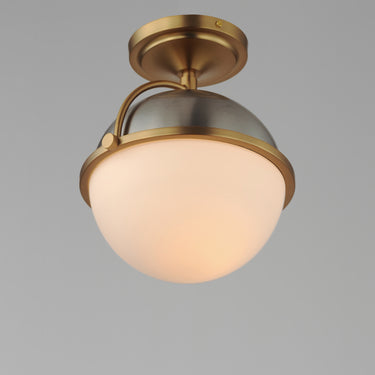 Maxim Lighting Duke Semi Flush Mount Satin Nickel/Satin Brass