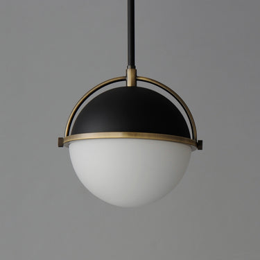 Maxim Lighting Duke 10" Pendant Black/Weathered Brass