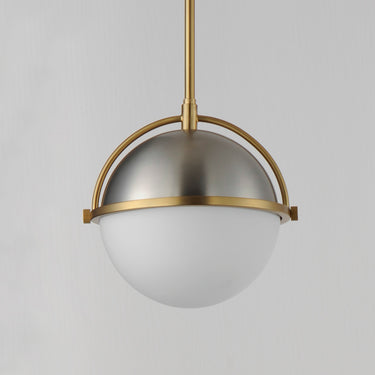 Maxim Lighting Duke 10" Pendant Satin Nickel/Satin Brass